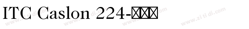 ITC Caslon 224字体转换 ITC Caslon 224字体转换